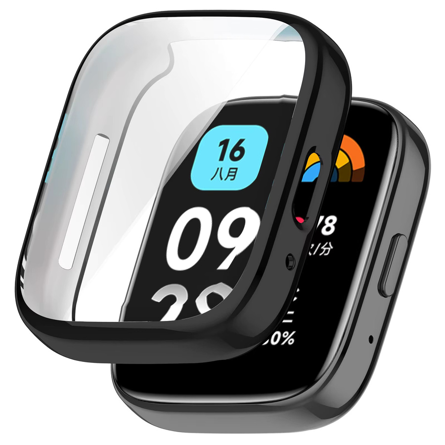 Xiaomi Displayschutz, Silikon, Schwarz, Redmi Uhr 3 Aktiv, 3 Lite - Bild 4