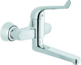 Grohe Euroeco Special Einhand-Sicherheitsmischbatterie für Waschtisch in Chrom mit schwenkbarer Ausladung von 25,6 cm - Bild 1