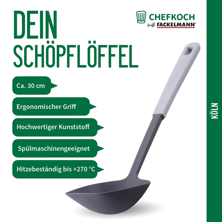 Fackelmann Schöpflöffel Köln in Grau, Länge: 30 cm - Bild 2