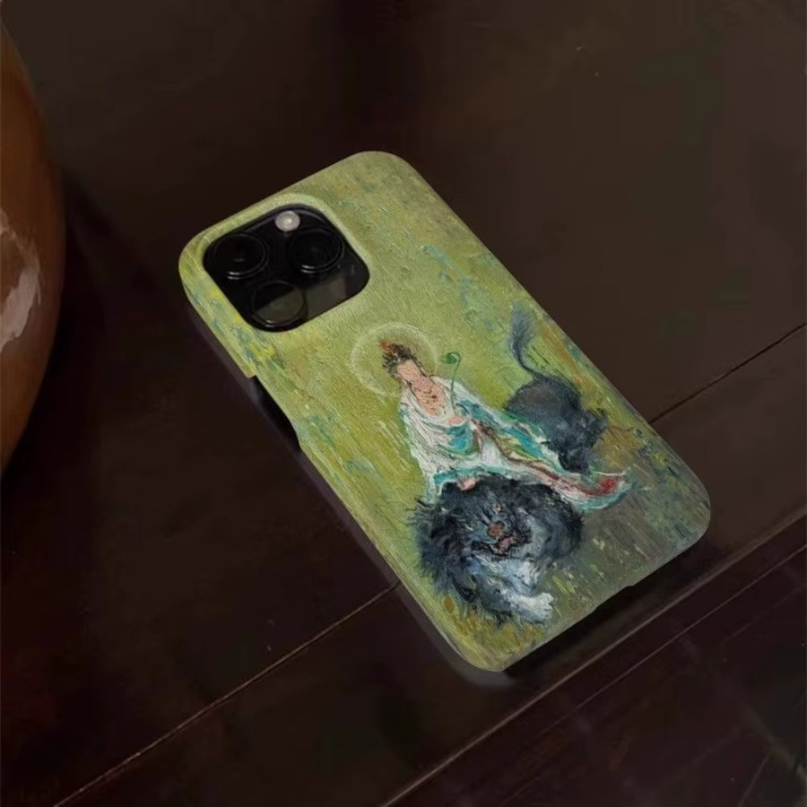 TROPLET Handyhülle mit Buddha Riding Beast Design für iPhone 11 bis 17 Pro Max Plus Air in Multicolour - Bild 2