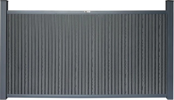 Home Deluxe WPC-Sichtschutzzaun Callado Premium Element in Anthrazit, B/H: 115 x 200 cm