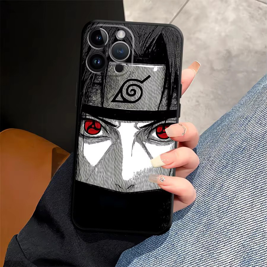 Naruto Handyhülle für iPhone Modelle in Schwarz und Multicolour weiche Schutzhülle - Bild 3