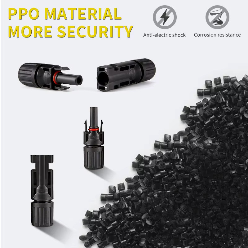 XIONGISOLAR Solar-Kabelverbinder Set 20 Paar in Schwarz, Wasserdicht 1000V 30A Stecker und Buchse inklusive 2 Schraubenschlüssel - Bild 3