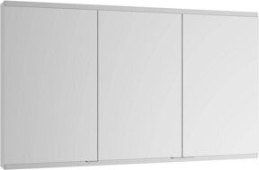 Keuco Spiegelschrank Royal Modular 2.0 mit 3 Drehtüren, Vorbau, B/H/T: 110 x 70 x 16 cm, silber-gebeizt-eloxiert - Bild 1