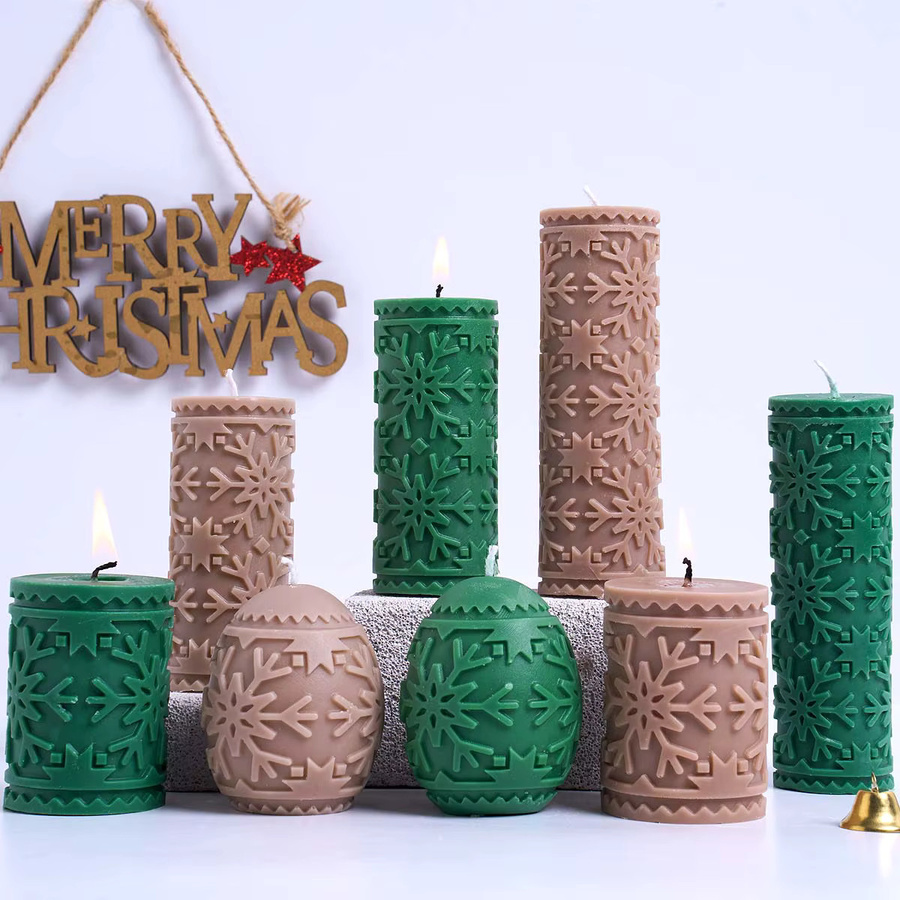 Silikonform Schneeflocken für DIY Kerzen, Seife und Gips, Weihnachtsdeko Handwerk Form von UDOCOOL - Bild 2
