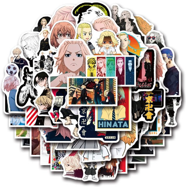 Bandai Tokyo Avengers Graffiti Aufkleber, 50 Stück - Bild 1