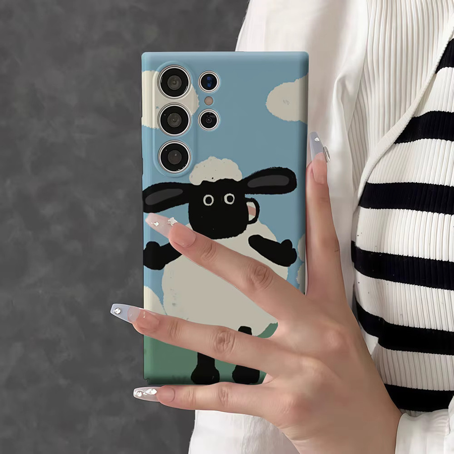 Aurbe Handyhülle mit HD Hard Shaun Sheep Design für Samsung Galaxy S26 S25 S24 S23 Ultra Plus, Mehrfarbig - Bild 6