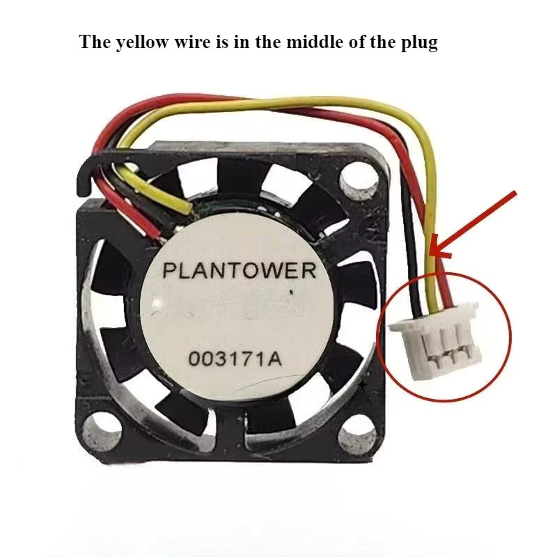 Plantower 2CM 3-Draht-Sensor-Ventilator in Schwarz für Xiaomi Luftreiniger 5V - Bild 2