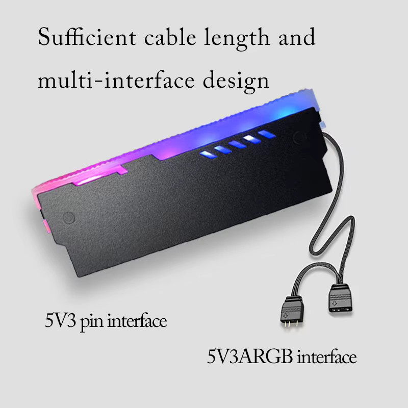AuyiHomu ARGB RAM-Kühlkörper mit adressierbarer RGB-Speicherkühlung in Multicolour - Bild 4