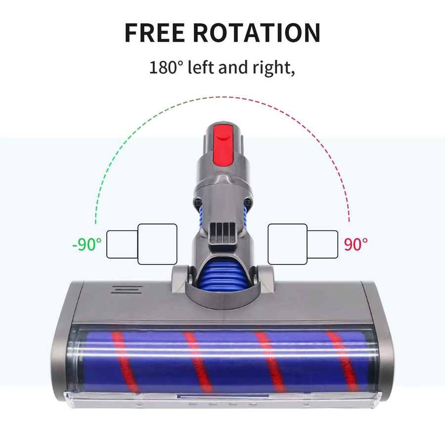BPfire Bodenbürstenkopf mit weicher Kehrwalze für Dyson V15 V10 V11 V7 V8 Staubsauger, Multicolor - Bild 2
