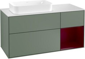V&B Waschtischunterschrank Finion in Weiß lackiert, Breite: 120 cm, Tiefe: 50,1 cm, Höhe: 50,1 cm - Bild 1