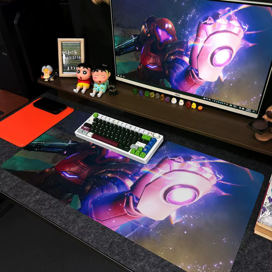 M-Metroid Prime 4 Beyond Mouse Pad XXL Gamer Deskmat mit HD Art Design, Schwarz/Mehrfarbig, B/T: 90 x 40 cm - Bild 2