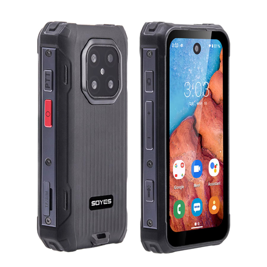 SOYES MAXo 4G Mini Robustes Smartphone mit 3,88 Zoll IPS-Bildschirm, Android 12, 6 GB RAM, 128 GB Speicher, IP68, Face ID, Schwarz - Bild 2