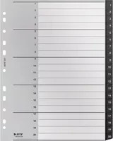 Leitz Registermappe Recycle A4 Schwarz mit Zahlenregister 1-20 aus recycelbarem Kunststoff - Bild 1