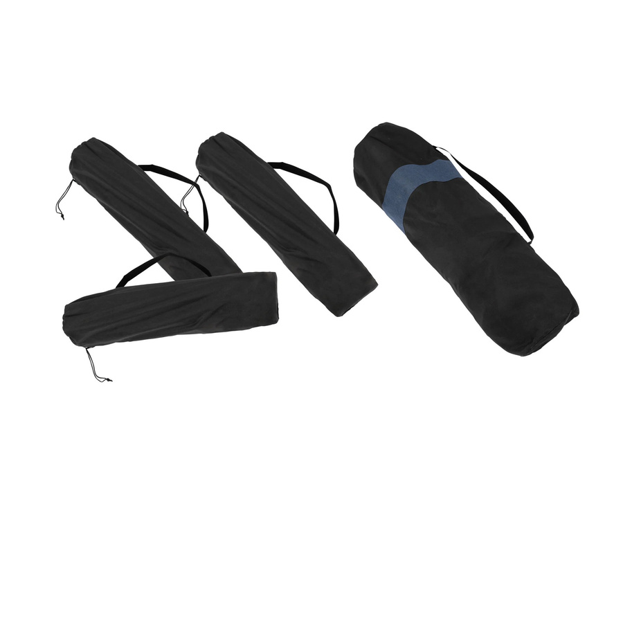 Genialo Campingmöbel-Set Premium, 4-teilig, Schwarz-Blau - Bild 1