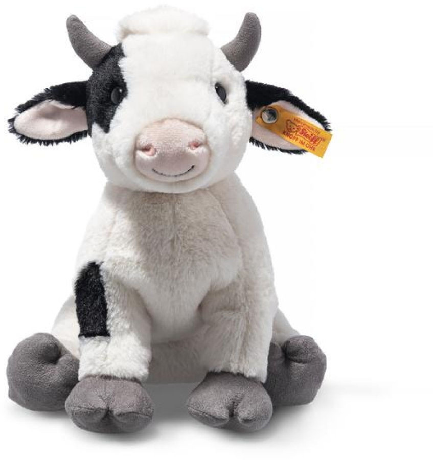 Steiff Cobb Kuh, Plüschtier, schwarz/weiß, 24cm - Bild 1