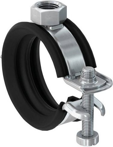 Fischer Gelenkrohrschelle 562347 aus verzinktem Stahl, 25 Stück, Silber - Bild 1