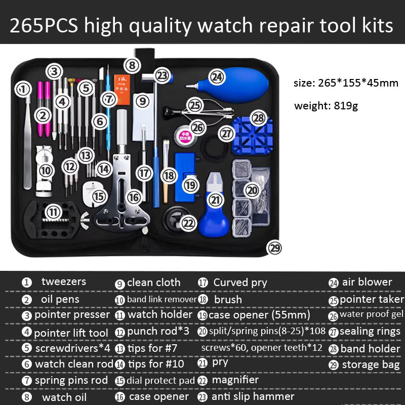 DAHASE Uhren Reparatur Tool Kit, Uhrmacher Zubehör - Bild 2