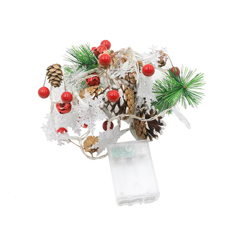Weihnachts-LED-Lichterkette mit Motiven wie Weihnachtsmann, Elch und Schneemann von lyfs für deine Weihnachtsdekoration - Bild 5