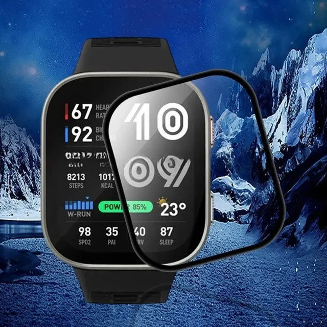 Displayschutzfolie Amazfit Bip Max, Silikon, transparent - Bild 1