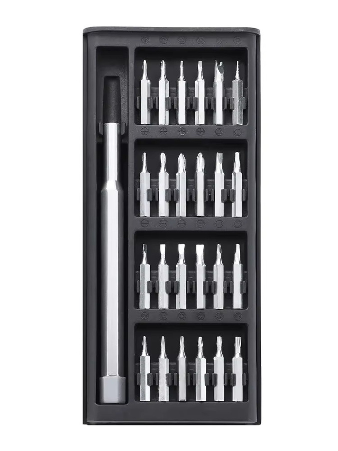 Crazyband Magnetisches 25-in-1 Präzisions-Schraubendreher-Set mit 24 Mini-Taschenschraubendrehern für Mobiltelefone, PC und Uhren - Bild 3