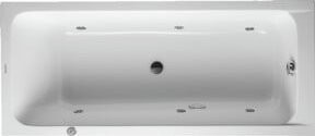 Duravit Whirlwanne D-Code in D-Form, Einbauversion, Farbe Weiß, B: 170 cm, T: 75 cm, H: 120 cm - Bild 1