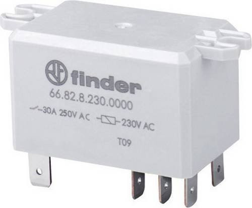 Finder Steckrelais 66.82.8.230.1000 230 V/AC 30A 2 Wechsler in Weiß - Bild 1