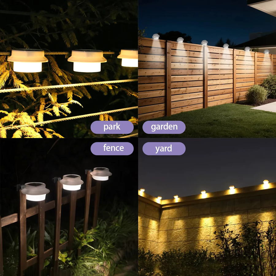 NEWBIRTH Solar-LED-Außenleuchten in Weiß mit warmweißem Licht für Garten, Terrasse und Gehwege - Bild 5