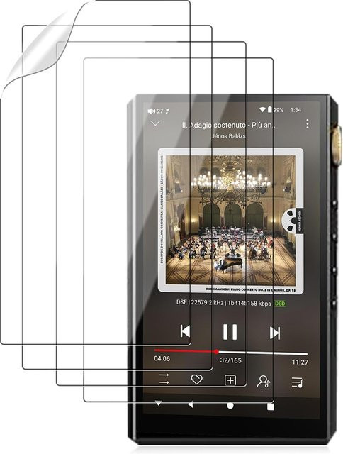 Hydrogen PET Displayschutzfolie Transparent für Oilsky G88 4,02 Zoll MP3-Player - Bild 1