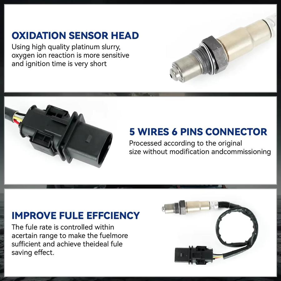 Bosch LSU4.9 O2 UEGO Breitband-Sauerstoffsensor Luft-Kraftstoff-Verhältnis-Sensor in Silber - Bild 4