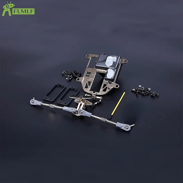 TOP SPEED RC WORLD Symmetrische Lenkkits aus Legierung, CNC-Metall, Grau - Bild 1
