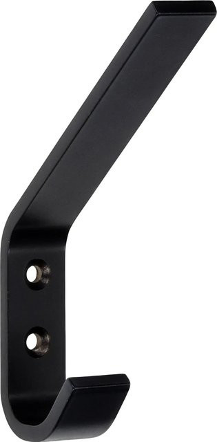 Siro Haken aus Metall in Schwarz Matt mit Lochabstand 16 mm, B/T/H: 120,0 x 75,0 x 19,0 cm - Bild 1