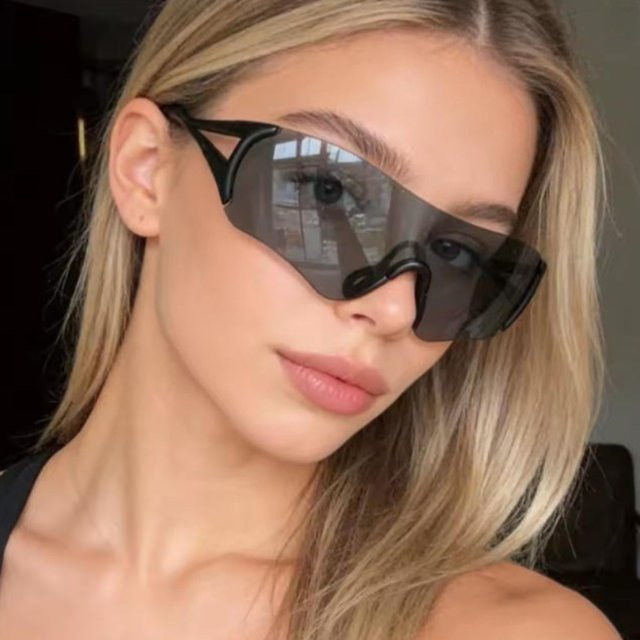 Kunkka coco Sportsonnenbrille, randlos, wrap, unisex, black - Bild 1