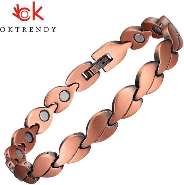OKtrendy Magnetarmband Kupfer, Roségold, Vintage, Damen - Bild 1