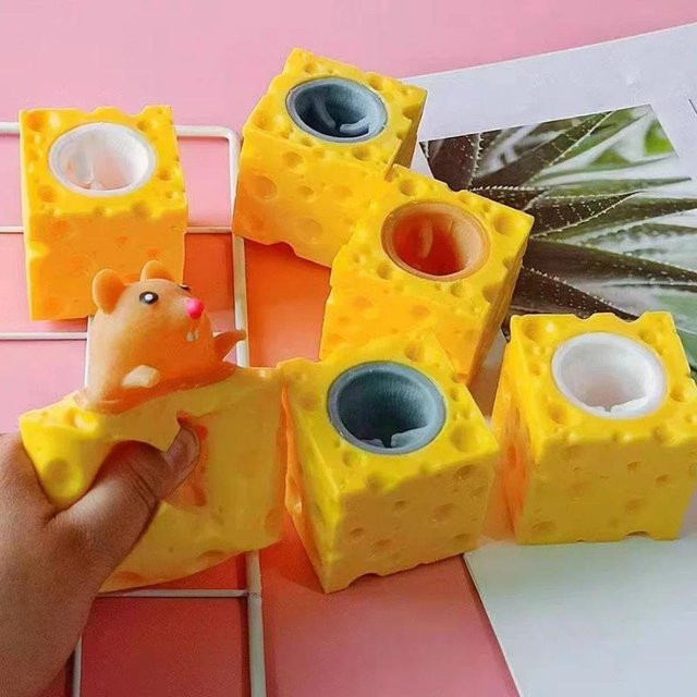 Interesting toys Käse Maus Pressen Klemmen Musik, Spielzeug - Bild 1