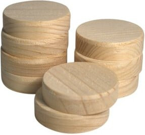 facett Querholzplättchen aus Fichte in Beige, Höhe: 1,5 cm - Bild 1