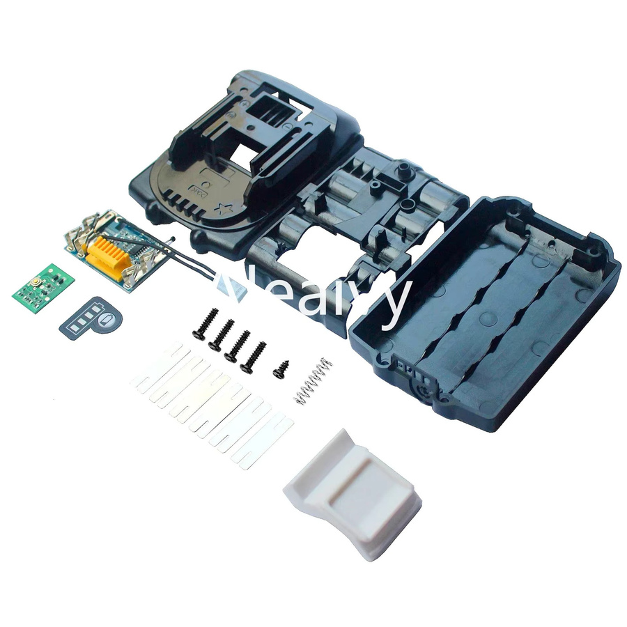 Makita BL1830 BL1845 Ersatzgehäuse für 18V Li-Ion Akkus mit PCB Lade-Schutzplatine in Schwarz - Bild 2