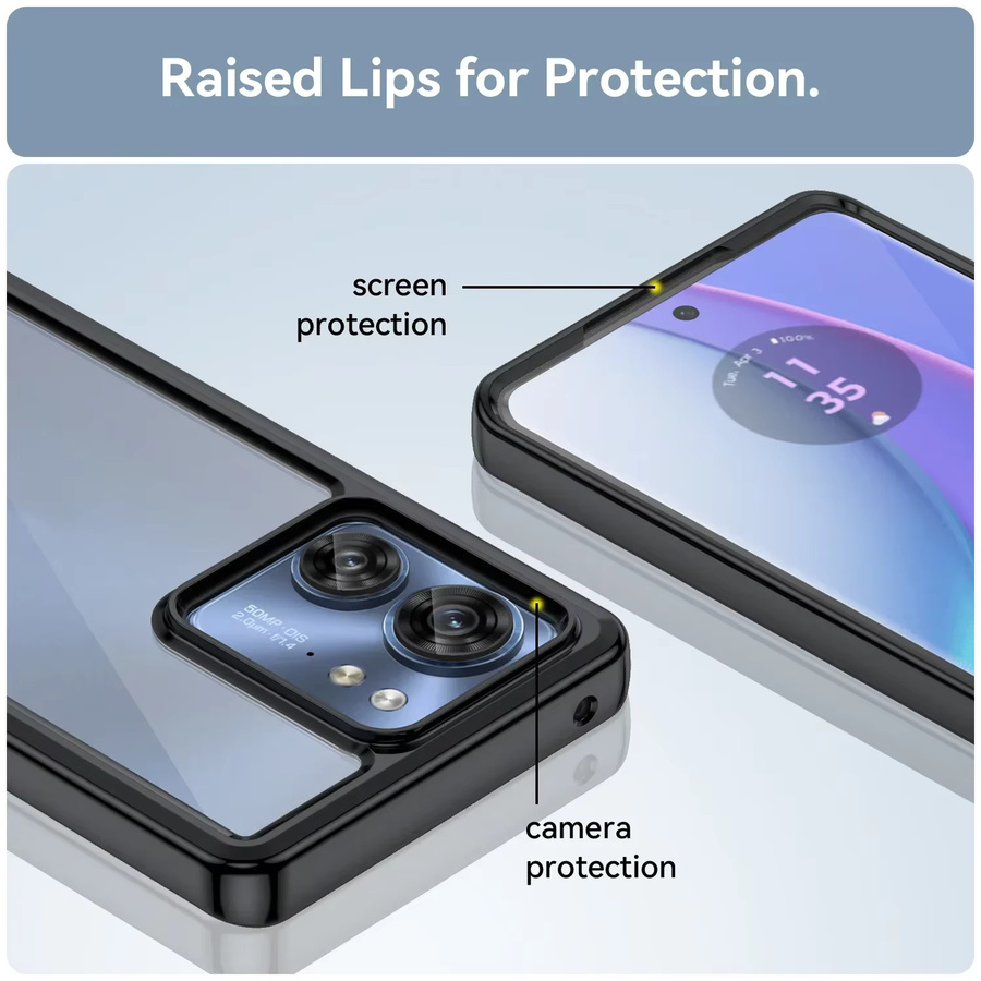 Motorola Schutzhülle aus Acryl und TPU in Transparent/Grün für Moto Edge 50 Pro Ultra Fusion 40 NEO G85 G84 E14 54 34 24 Power 14 04 53 Y 73 23 13 - Bild 6
