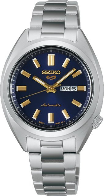 Seiko Damenuhr Automatik, Edelstahl, Blau, 32 mm, 10 ATM - Bild 1
