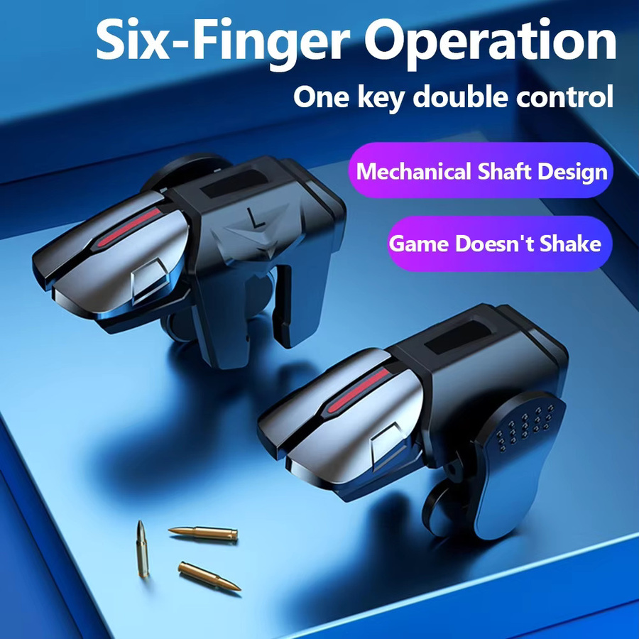 G21 6-Finger Game Controller für Mobile Shooter Games in Schwarz - Bild 2