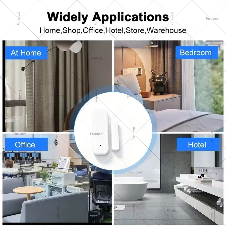 Tuya Zigbee Tür- und Fenstersensor in Weiß für dein Smart Home Sicherheitssystem mit Alexa und Echo Kompatibilität - Bild 5