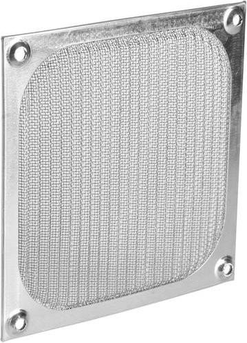 SEPA FM92 EMV-Staubfilter aus Aluminium und Edelstahl in Silber, B/H/T: 92 x 4 x 92 mm - Bild 1