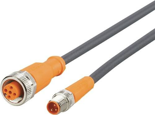 ifm electronic EVC259 Verbindungsleitung mit Stecker und Buchse, gerade, orange, Länge: 5 m, 3- bis 5-polig - Bild 1