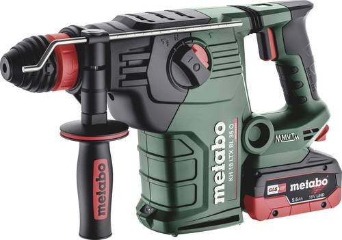 Metabo Akku-Kombihammer KH 18 LTX BL 35 Q SDS-Plus 18V mit 6,0Ah Akku und metaBOX 185 XL in Grün - Bild 1