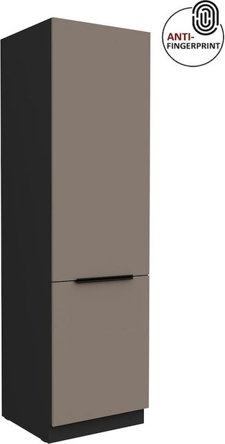 Küchen Hochschrank ARIA in Sandgrau matt mit Anti Fingerprint Effekt, Breite: 60 cm - Bild 1