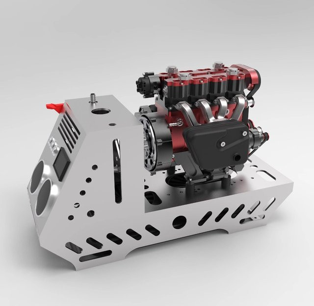 Goni Vierzylinder-Motorsimulationsmodell, Metallmotormodell - Bild 1
