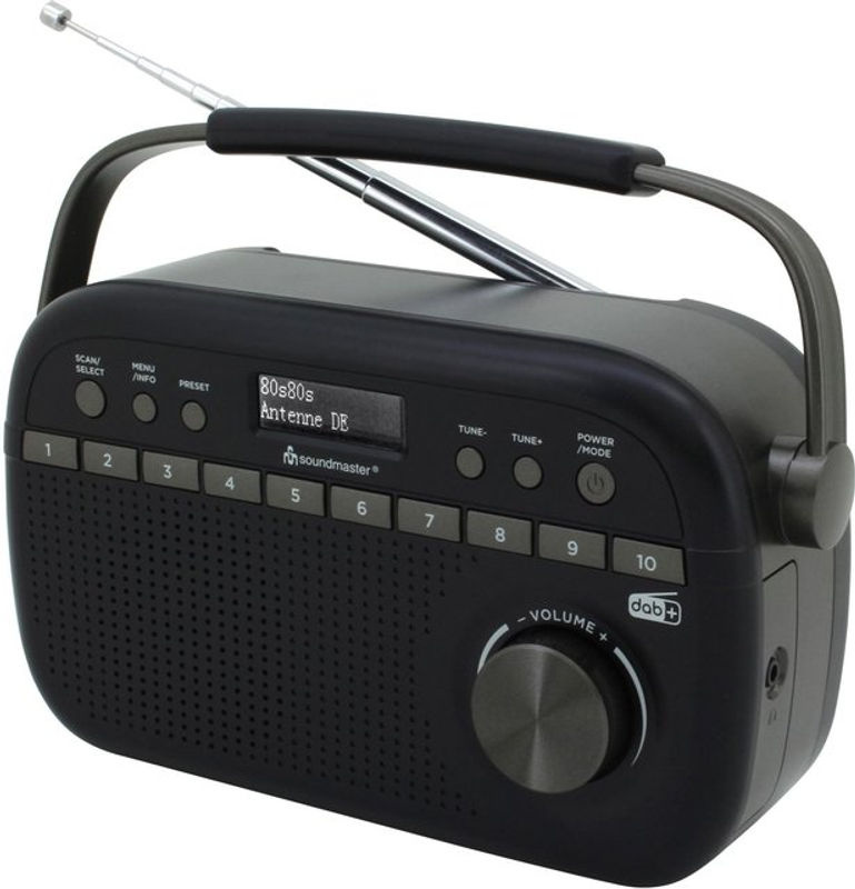Soundmaster DAB+ Radio DAB280SW Schwarz mit 3,5 mm Jack Anschluss - Bild 2