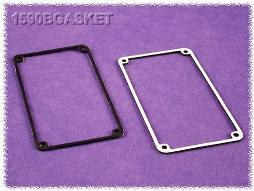 Hammond Electronics 1590XGASKET Silikondichtung in Schwarz, 2 Stück - Bild 1