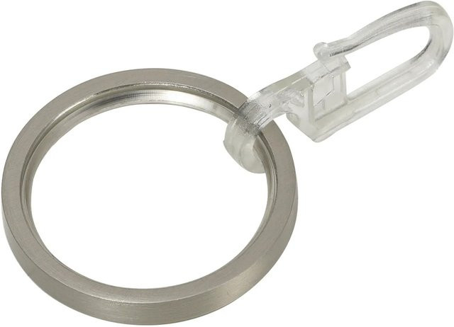 Mydeco Gardinen-Ringe in Edelstahl-Optik, Farbe Silber, Durchmesser: 3,4 cm für 1,6 cm Gardinenstangen - Bild 1