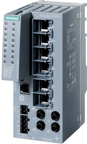 Siemens Industrial Ethernet Switch 6AG1206-2BB00-7AC2, 100 Mbit/s, Grau - Bild 1